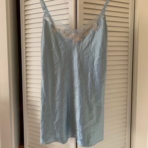 Victoria Secret Satin Slip Dress Light Blue